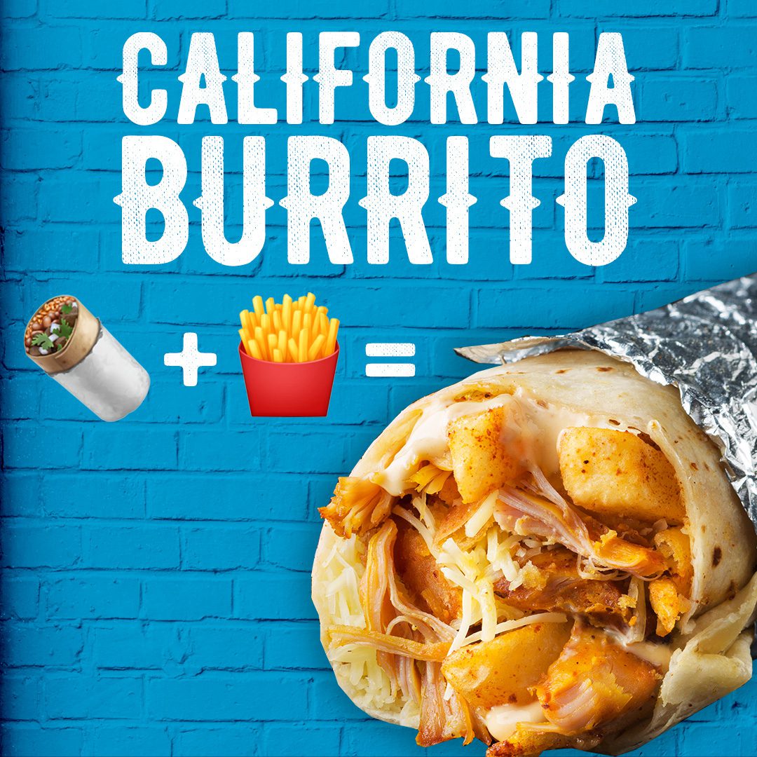 Burrito + Fries = California Burrito 🌯 🍟  #BurritoBar #ModernMexican #California #BurritoLovers #Fries