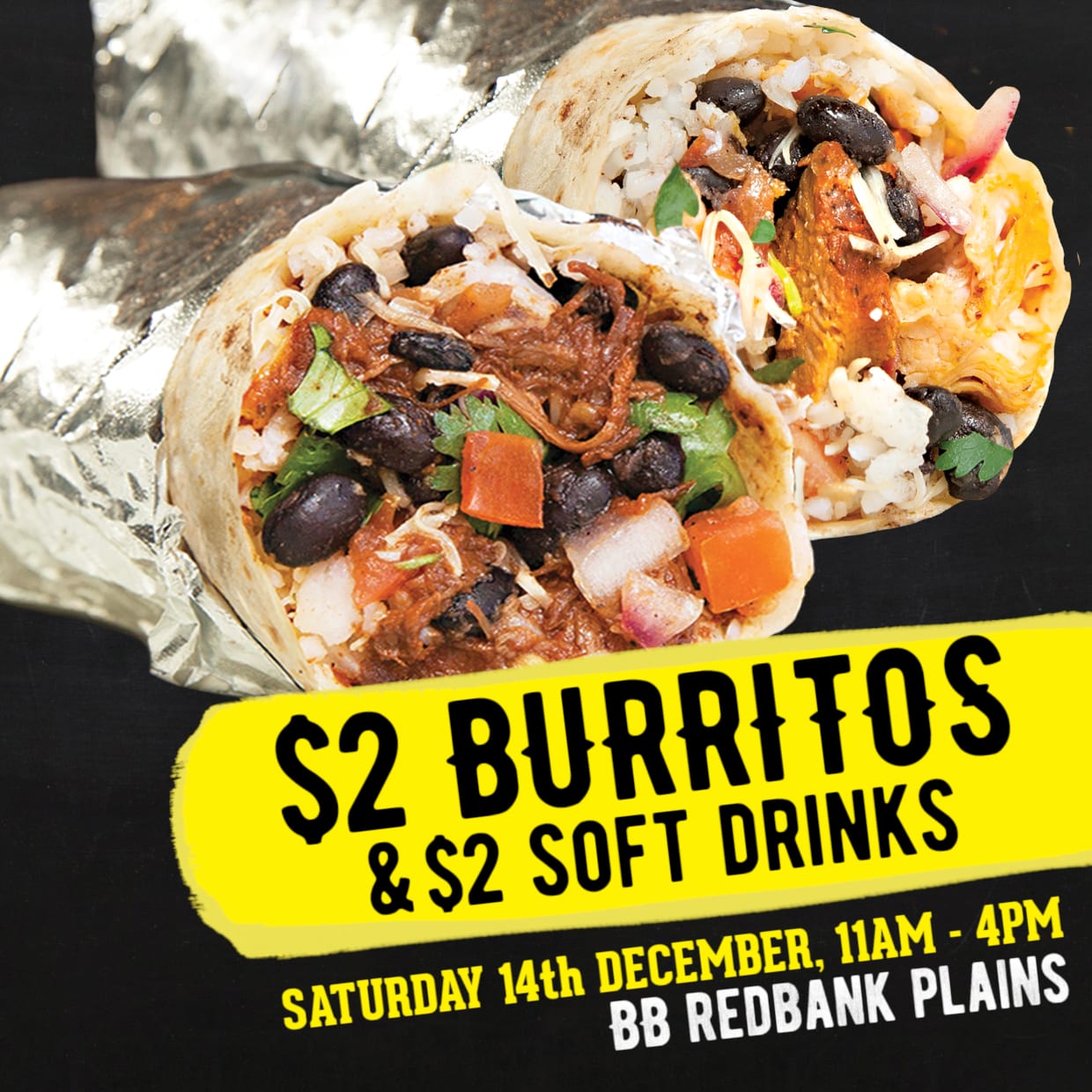 Redbank Plains $2 Burrito Day - Burrito Bar | Mexican Restaurant & Bar