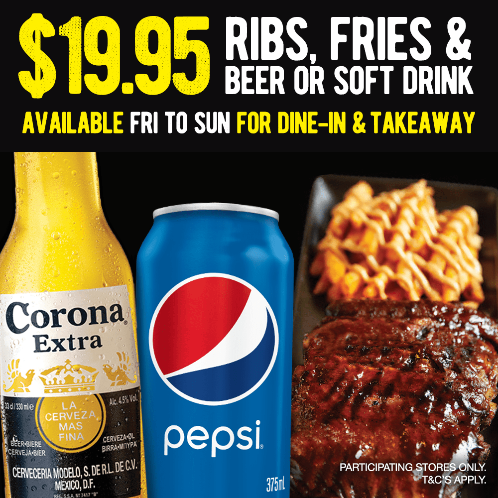 $19.95 RIBS DEAL (FRI – SUN)