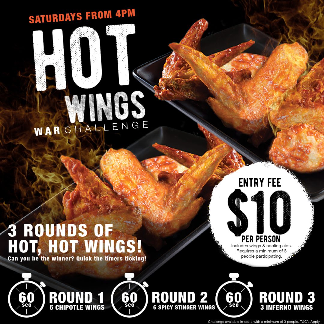 SHERWOOD HOT WINGS CHALLENGE Burrito Bar Mexican Restaurant & Bar