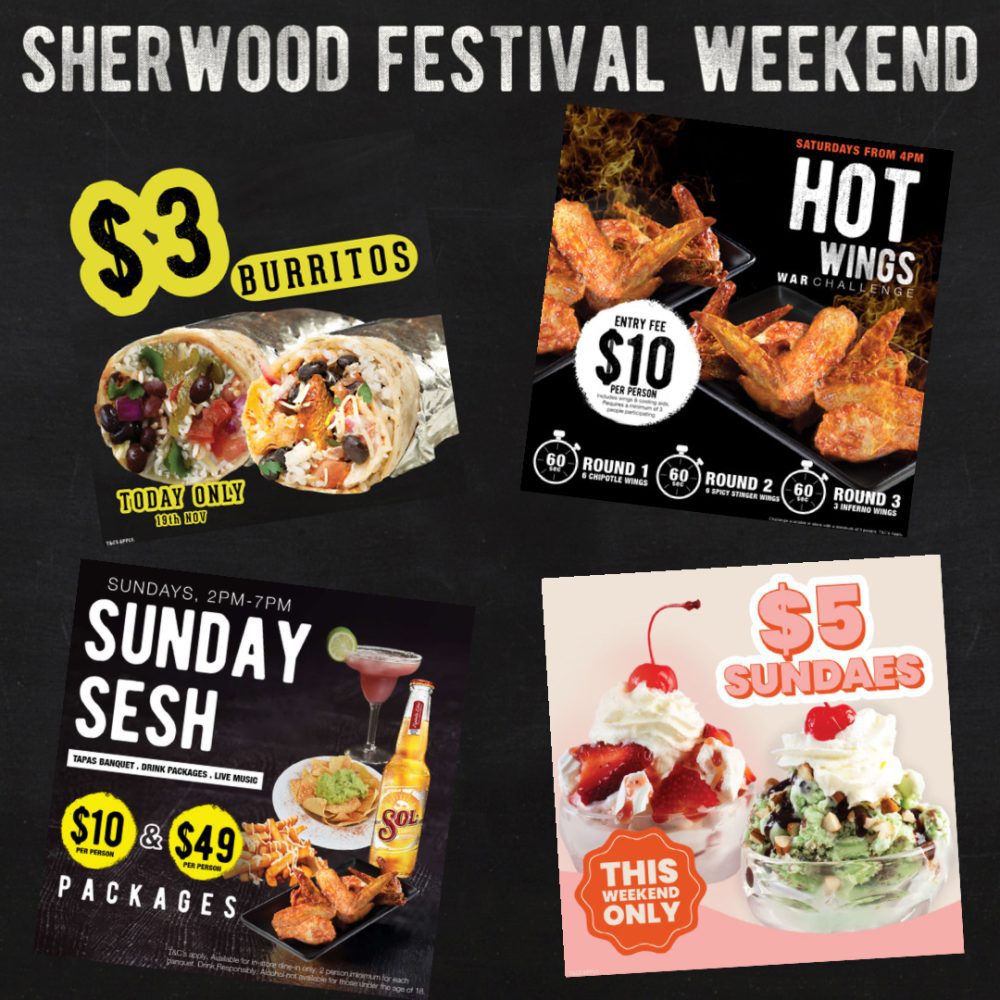 Sherwood Festival Weekend Burrito Bar Mexican Restaurant & Bar