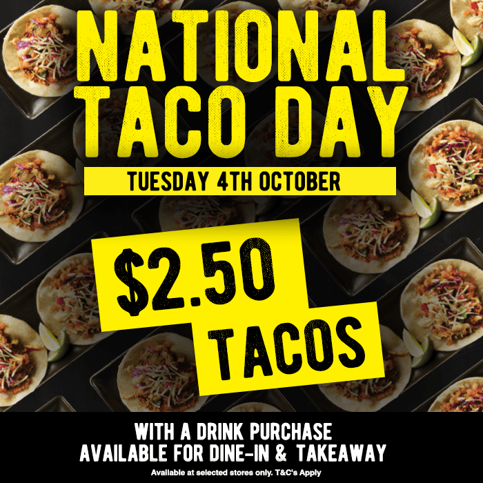 NATIONAL TACO DAY! 🌮 Burrito Bar Mexican Restaurant & Bar