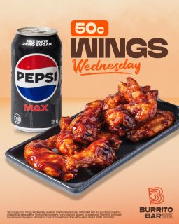 Your week but the Mexican way... 👀🌯

🌮 Monday - $2.95 Tacos*
🌯 Tuesday - Buy One, Get One Half Price Burritos & Bowls*
🍗 Wednesday - 50c Wings*
🍖 Weekend - $21.95 Ribs Deal*
🍽️ Lunch - $14.95 La Comida*
📦 All Week - $17.95 All In One Box*

Same cravings. Same spot. Every week 😉

T&Cs apply.