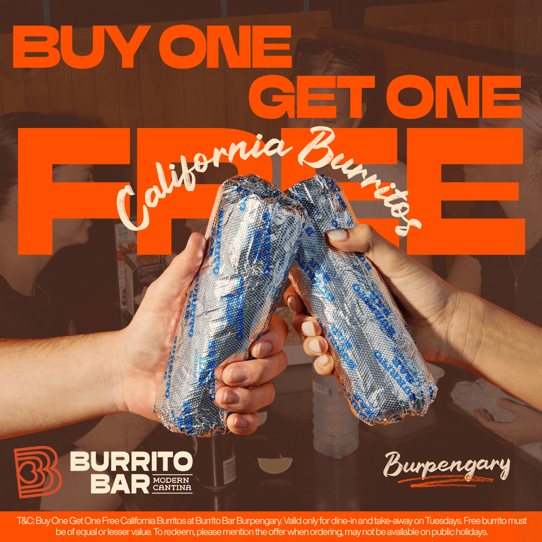 BOGOF CALI BURRITOS (TUESDAY)